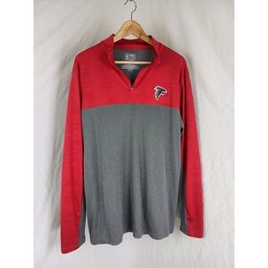 Fanatics Men's Performance 1/4 Zip Pullover Red Atlanta Falcons Mens Size Large